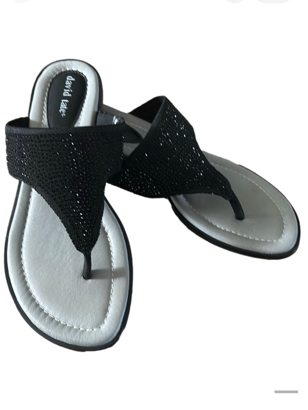 David Tate sandal with sparkle size 8.5 wide width